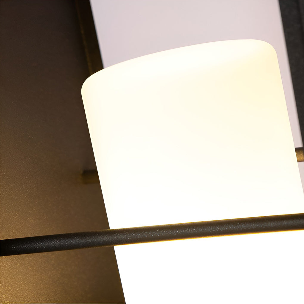 Rectangular Waterproof Modern Solar LED Outdoor Lantern