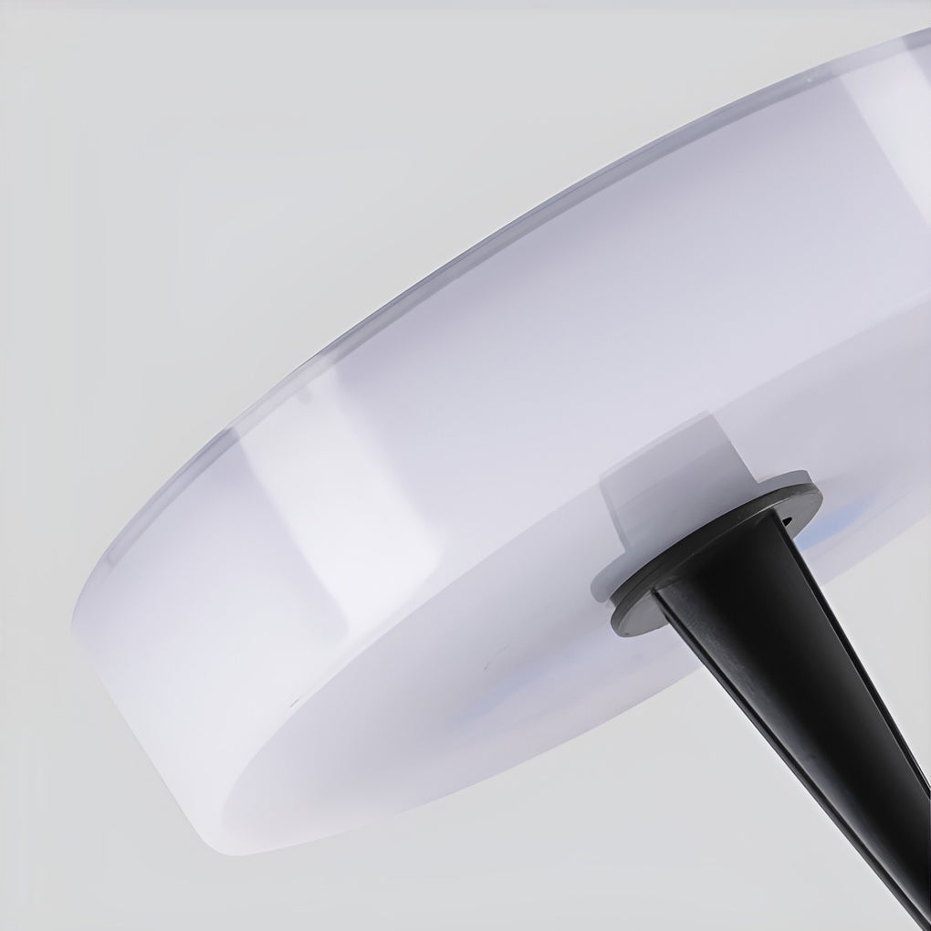 Solar LED Ground Lights Modern Waterproof Disk Landscape Lighting