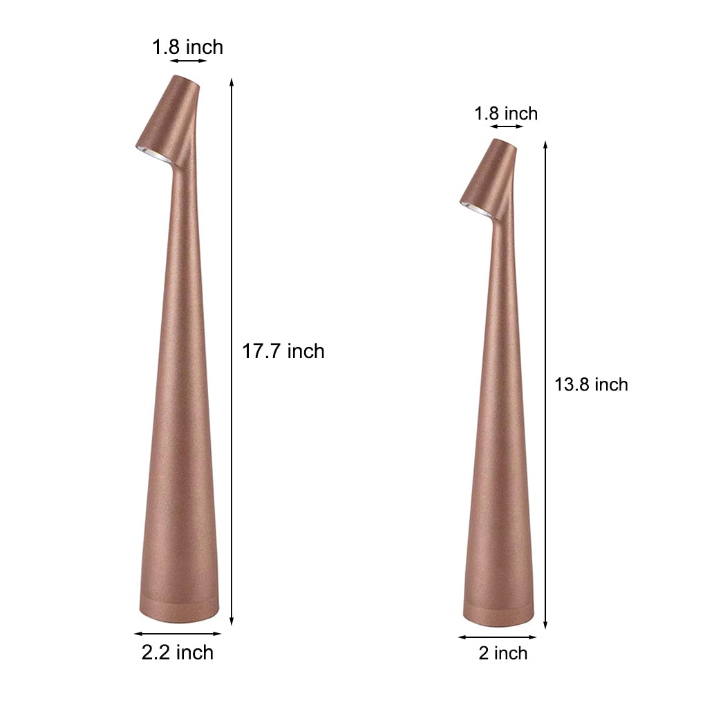 Modern Conical Stem LED Table Lamp with Touch Dimming