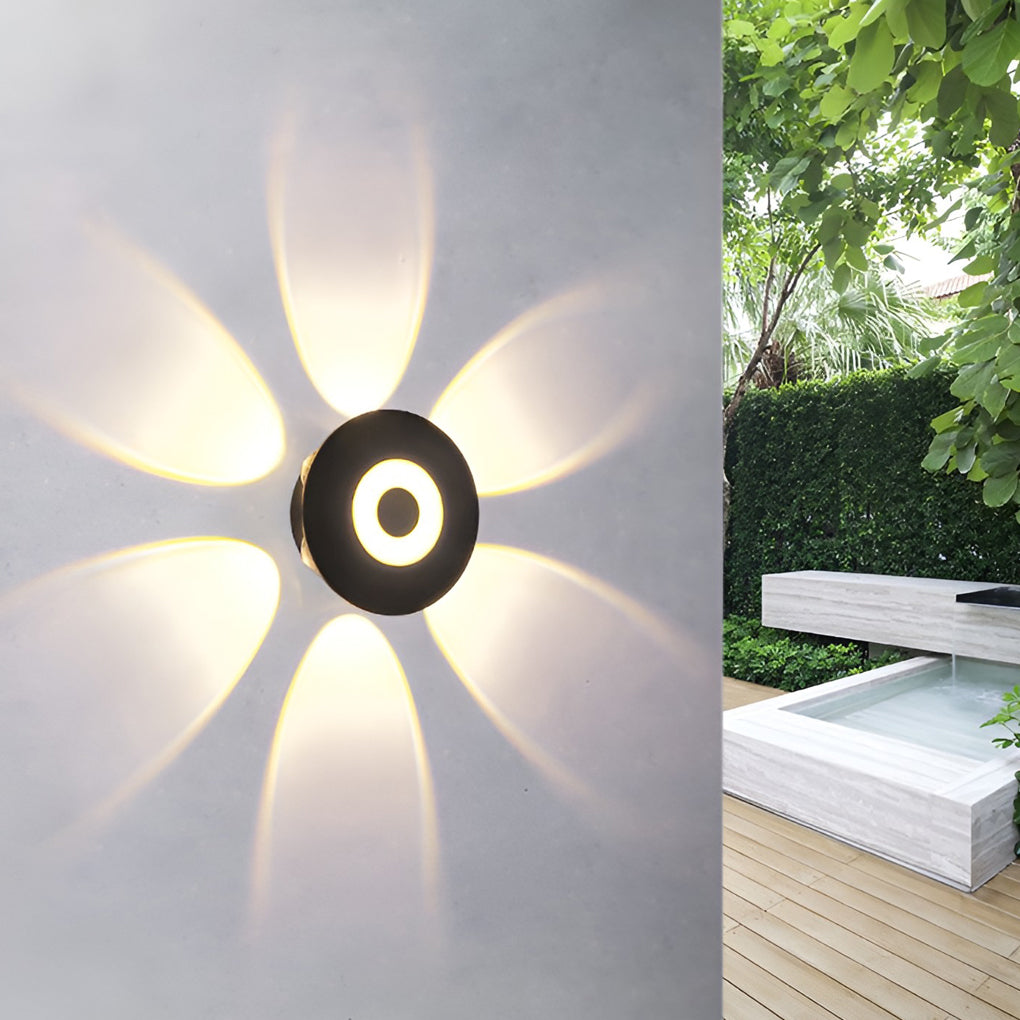 Modern Black Aluminum LED Wall Sconce Waterproof IP65