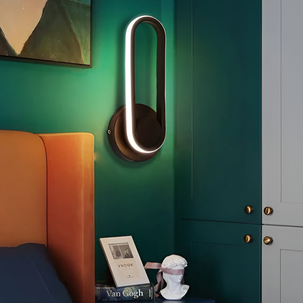 Rotatable Rectangular LED Wall Sconce Modern Adjustable Wall Lamp