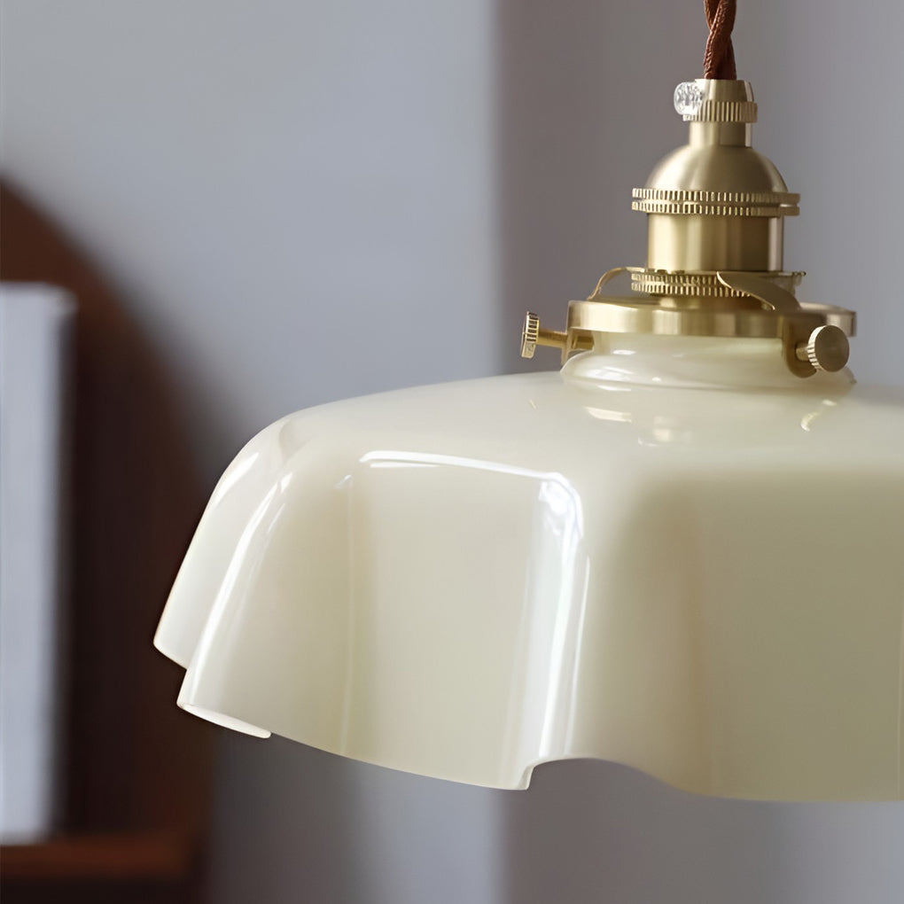Modern Round Glass Pendant Light 4W Adjustable Island Chandelier