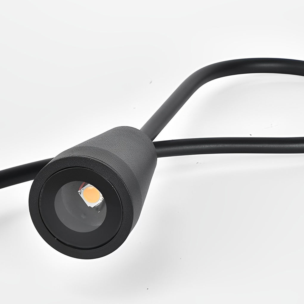 Modern Arched Gooseneck Pathway Lights - Waterproof LED Outdoor