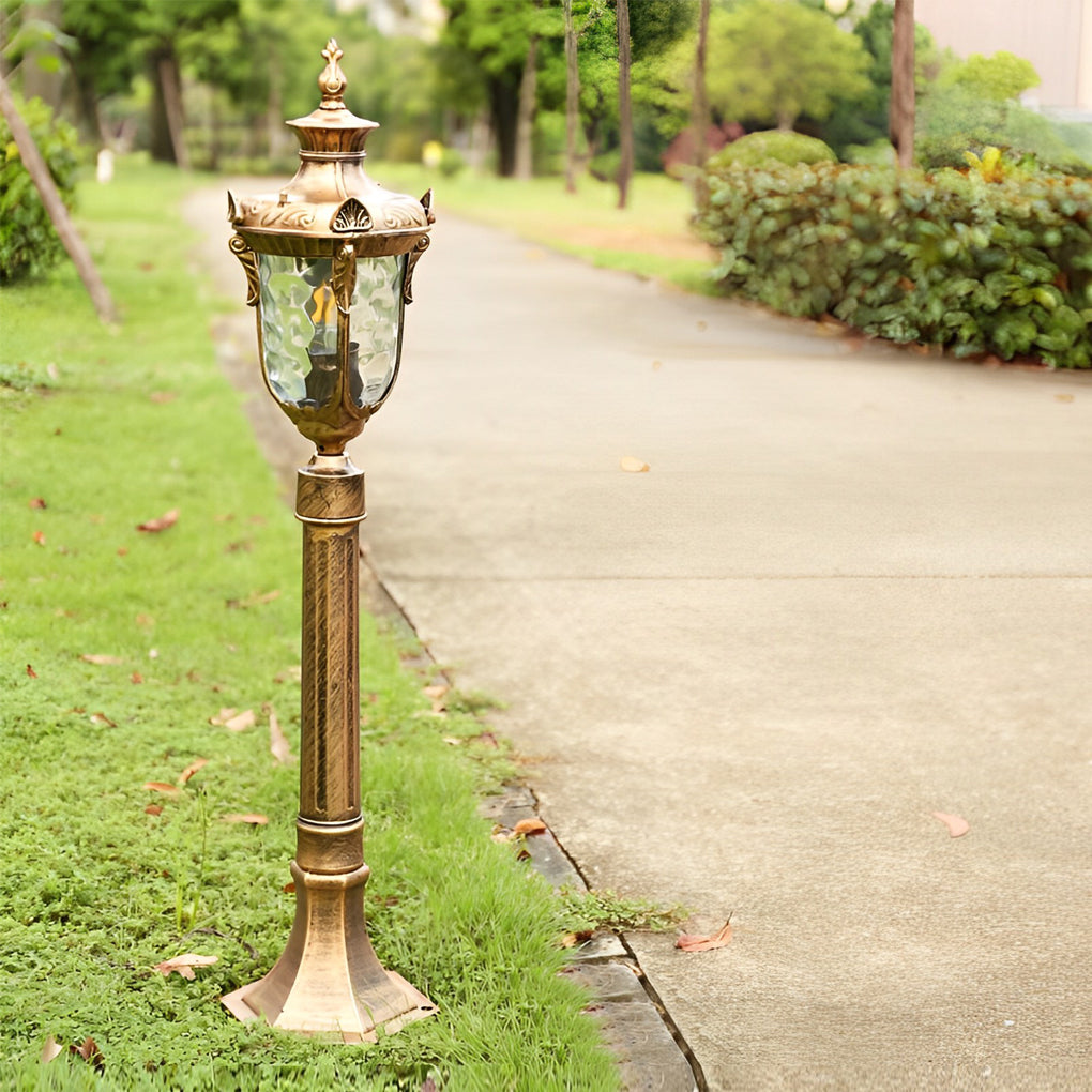 Industrial Outdoor Pathway Light Die-Cast Aluminum Glass Lamp