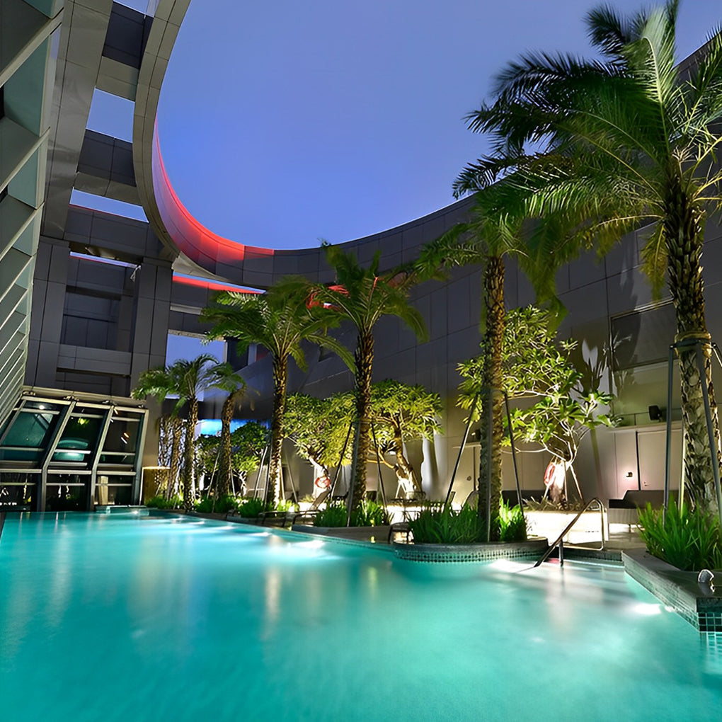 Modern LED Underwater Pool Light - Chrome Adjustable Spot Light