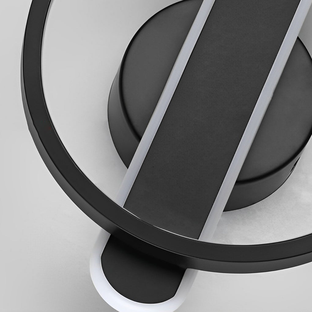 Modern LED Eye Care Wall Light - Circular Aluminum Fixture