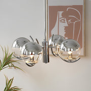 Modern Glass Globe Chandelier - 4/5 Lights Nordic Iron Design