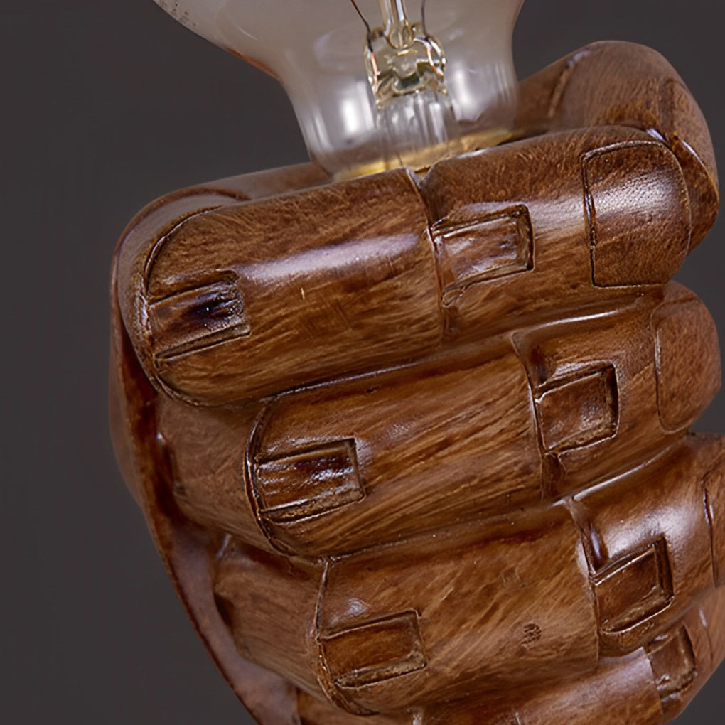 Resin Fist Wall Sconce – Industrial Retro Style Lighting