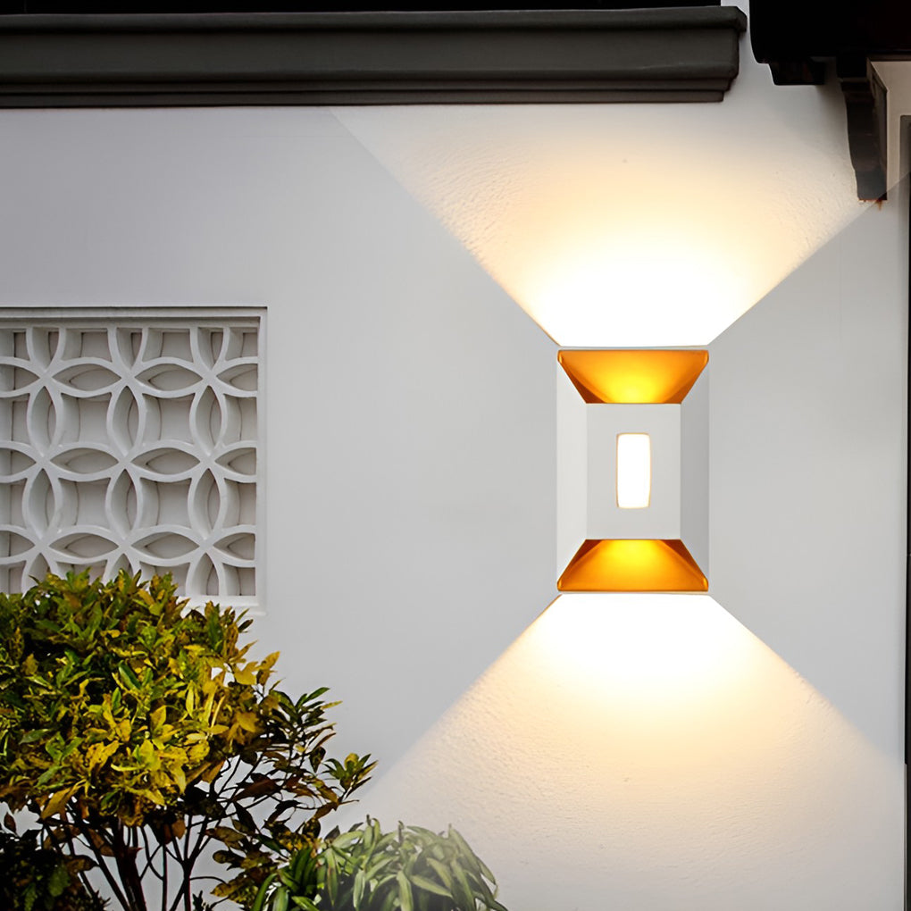Modern LED Up Down Wall Light | Waterproof Aluminum Outdoor Sconce