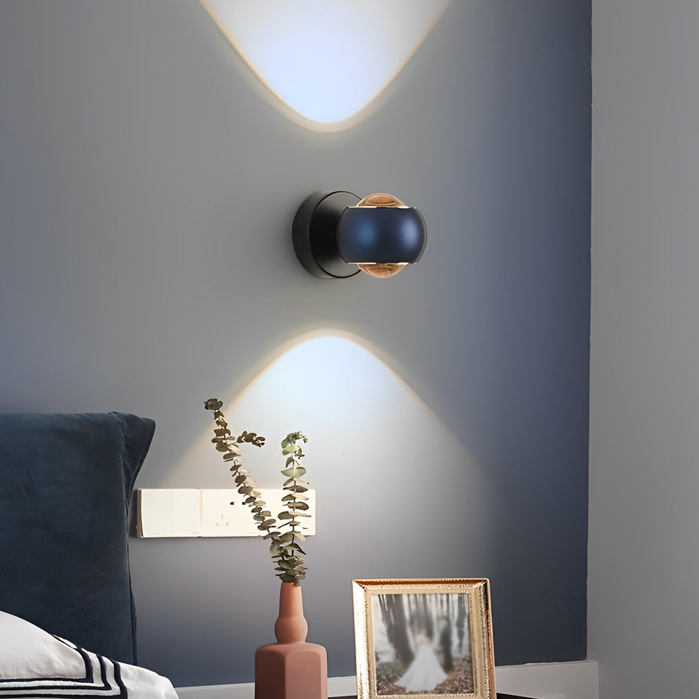 Modern Up Down LED Wall Sconce Aluminum Glass Wall Washer Light