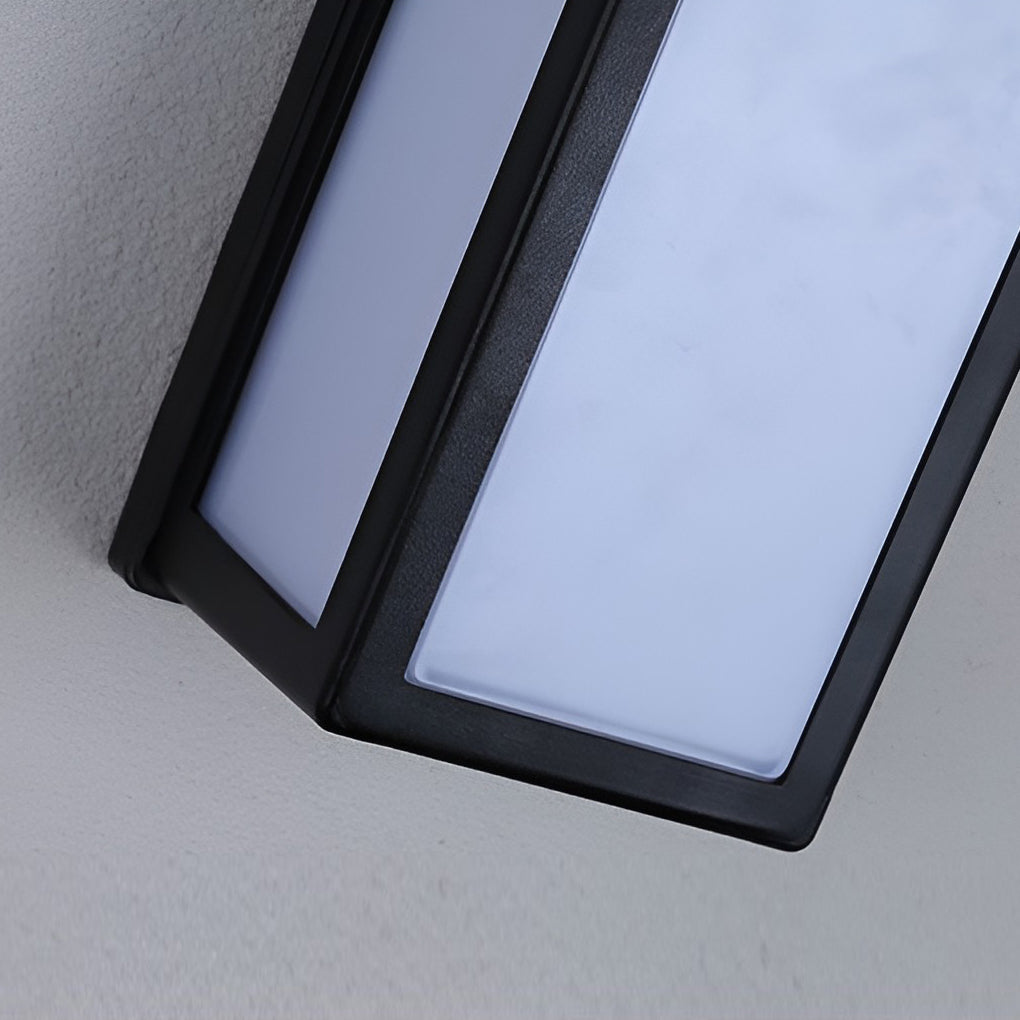 Modern Black Waterproof Motion Sensor LED Outdoor Wall Light