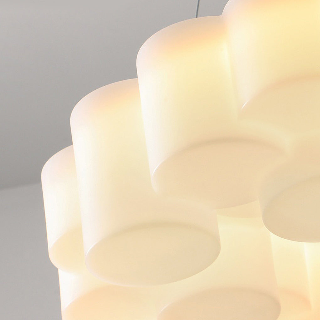 Modern Honeycomb Ring LED Ceiling Light with 3-Step Dimming