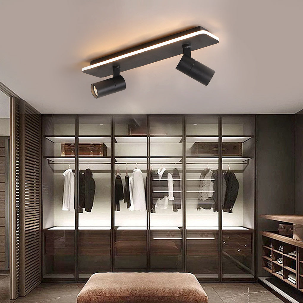 Modern Adjustable LED Track Spotlight - Aluminum Flush Mount 2/3/4