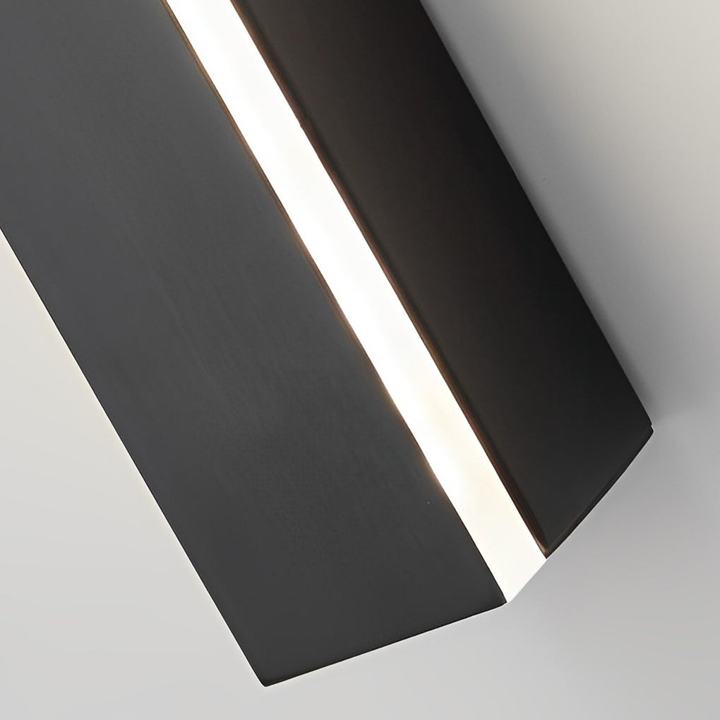 Modern Linear LED Wall Lamp with Three-Step Dimming - Copper & Acrylic