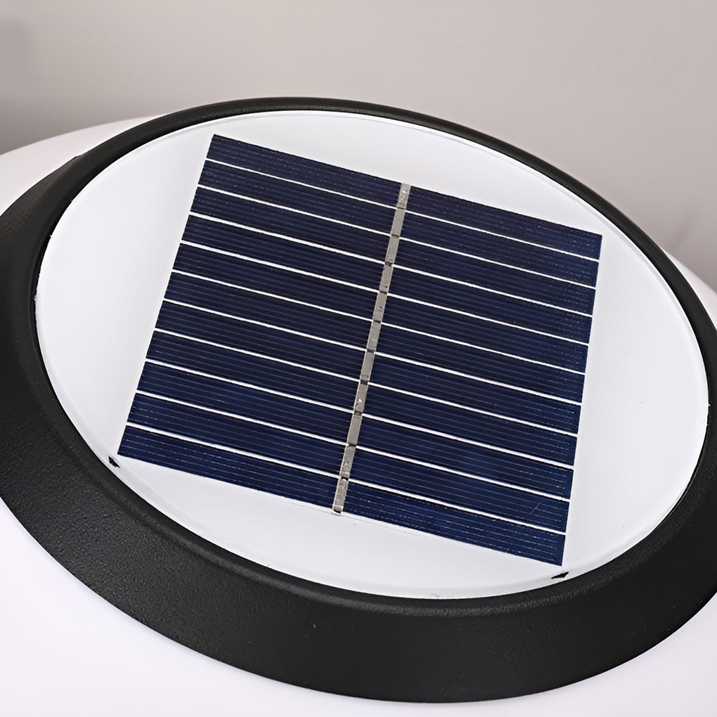 Solar LED Outdoor Post Cap Light with 3-Step Dimming - Waterproof