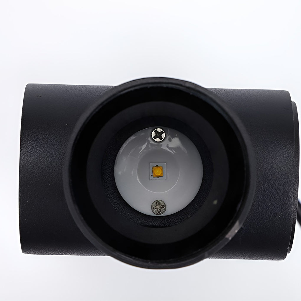 Black Aluminum Up Down Outdoor Wall Sconce IP65 Waterproof LED