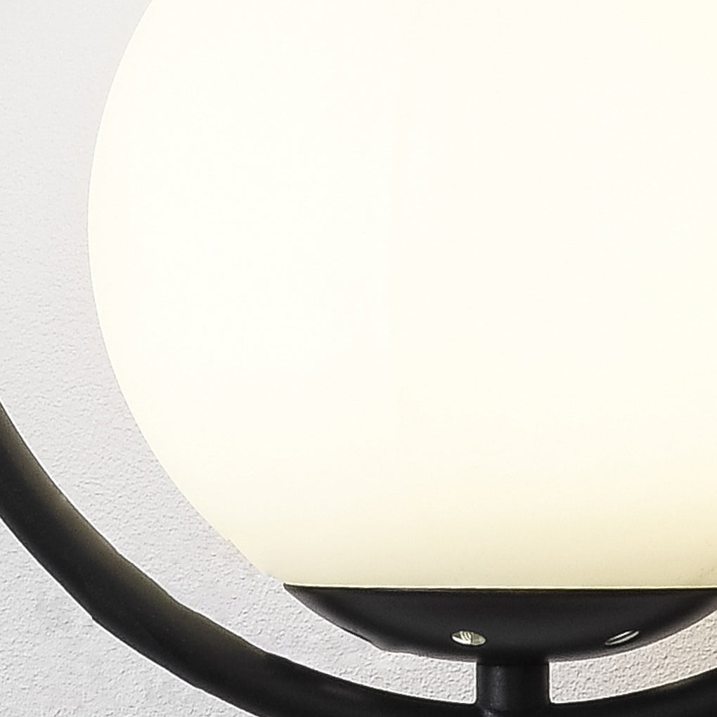 Water Drop Glass Wall Sconce Modern LED Light Fixture Black Gold