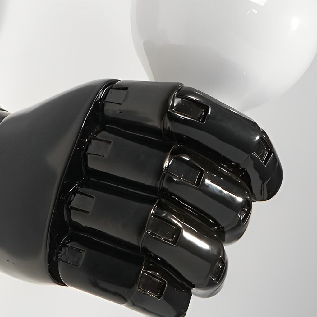 Industrial Fist Wall Sconce – Resin & Acrylic Modern Wall Lamp