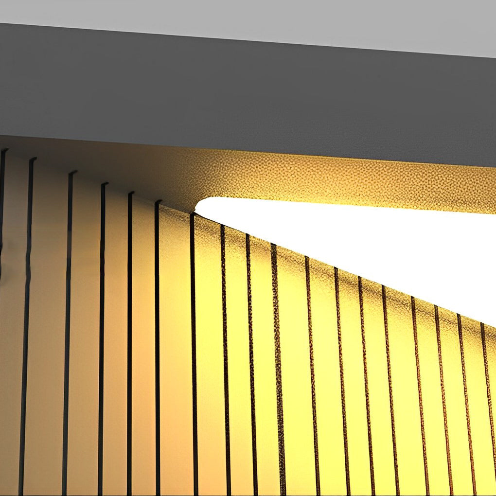 Modern Square Solar Fence Post Light - Stainless Steel Outdoor
