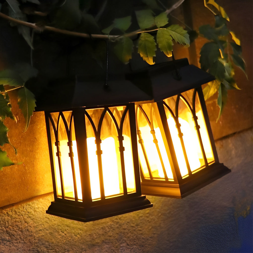 Solar LED Outdoor Lantern with Intelligent Light Sensor