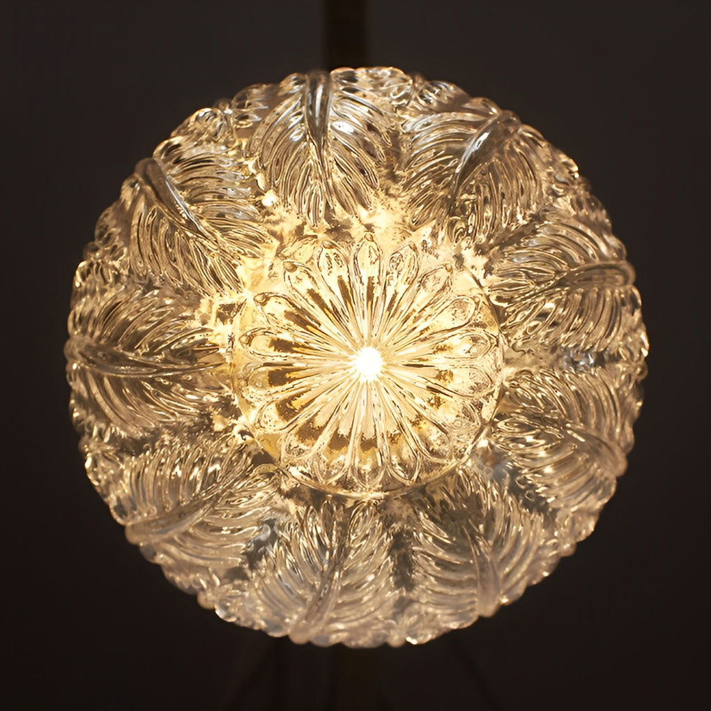 Modern Glass Ball Pendant Light with 3-Step Dimming LED