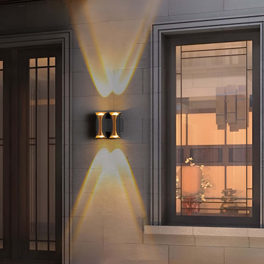 Modern LED Outdoor Wall Sconce - Up Down Light Waterproof IP54