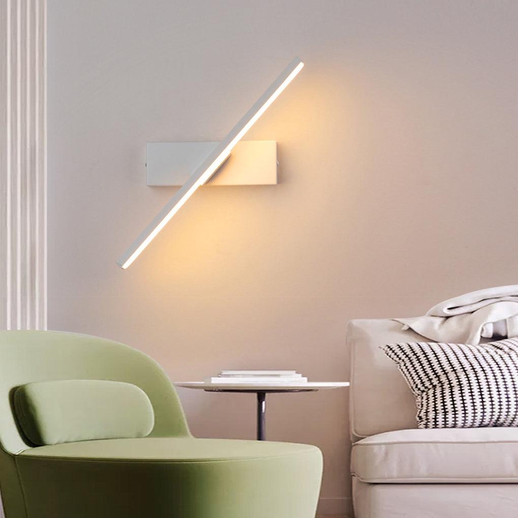 Modern Rotatable LED Bar Wall Light – Adjustable Aluminum Sconce