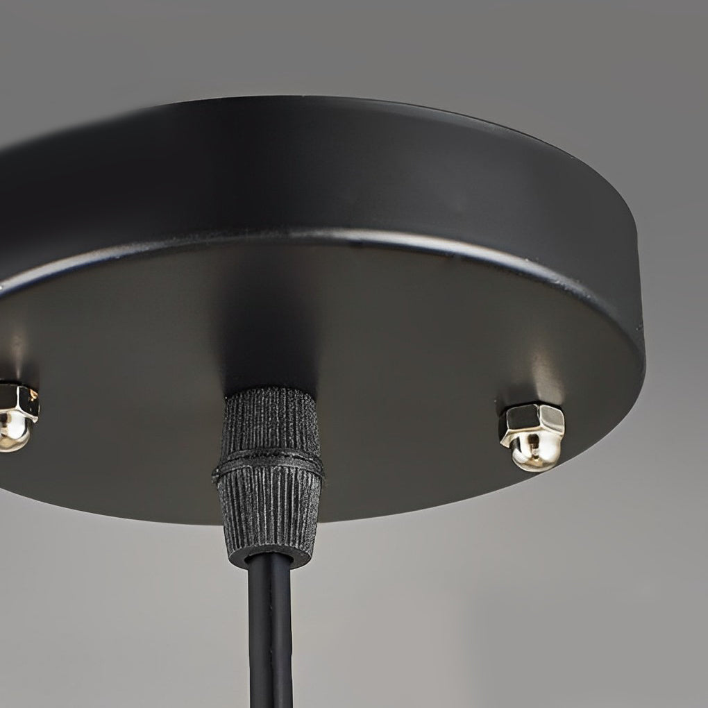 Electroplated Glass Bowl Pendant Light Modern Dining Lamp