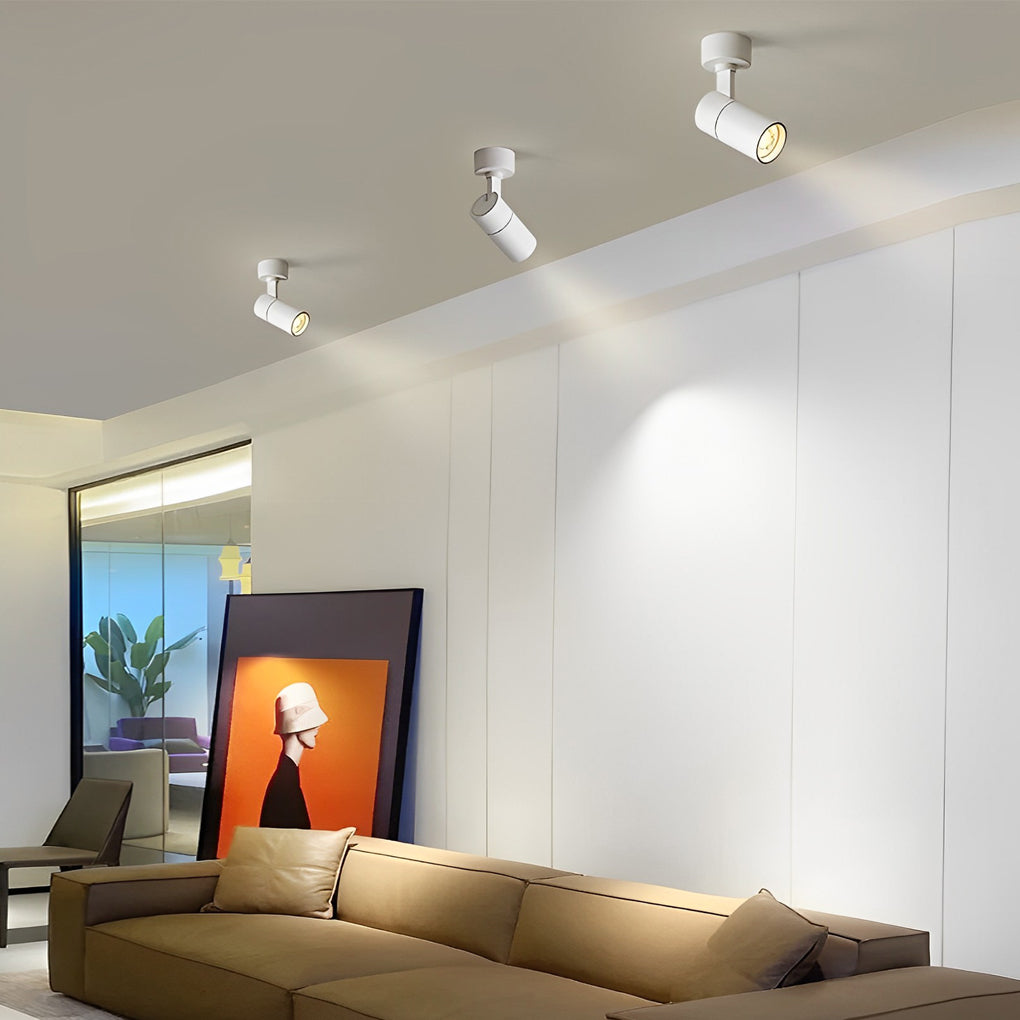 Adjustable Round LED Ceiling Spotlight — Modern Minimalist Design