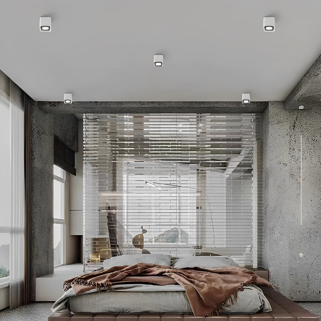 Adjustable Square LED Grille Light with 360° Rotation