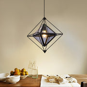 Geometric Glass Pendant Light Modern Minimalist Island Lighting