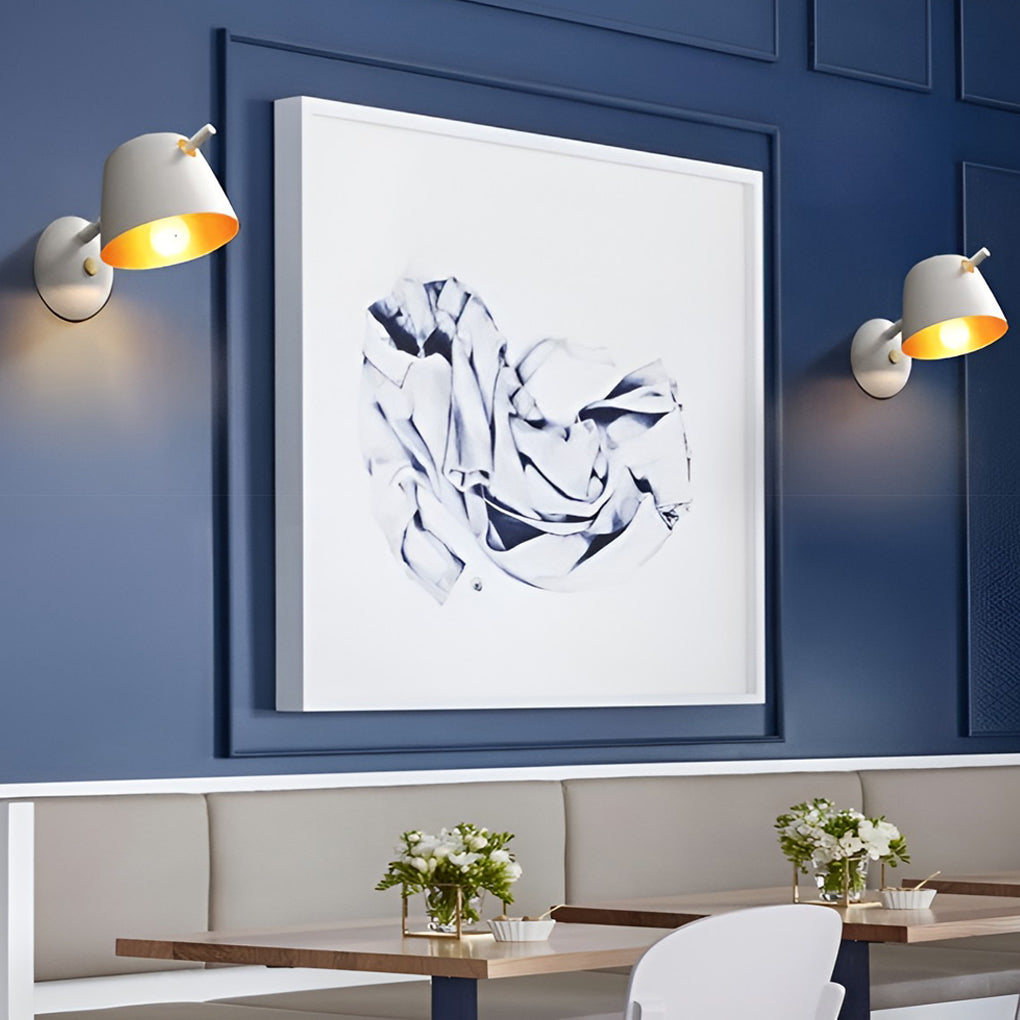 Modern Matte Metal Wall Sconce - Nordic Hat Design Lighting