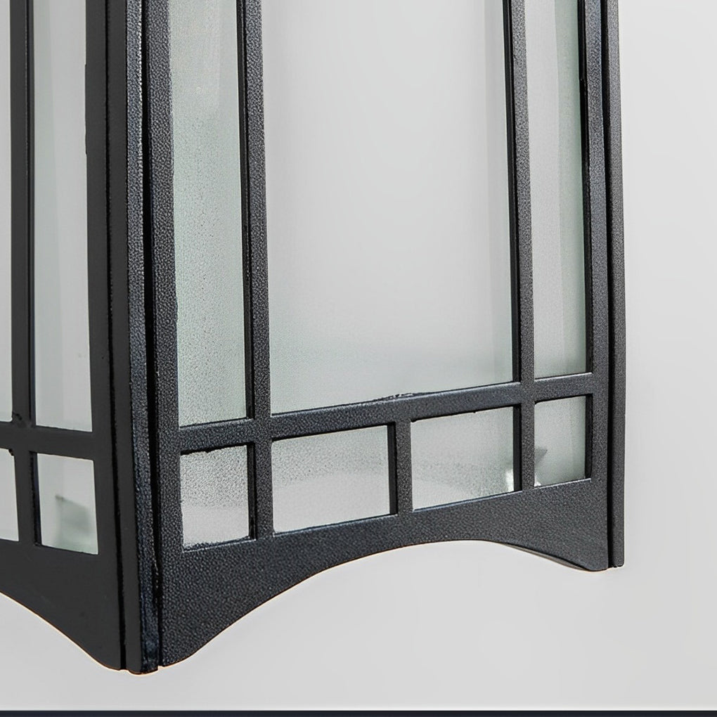 Solar LED Outdoor Wall Lamp with Remote - Modern Industrial Design