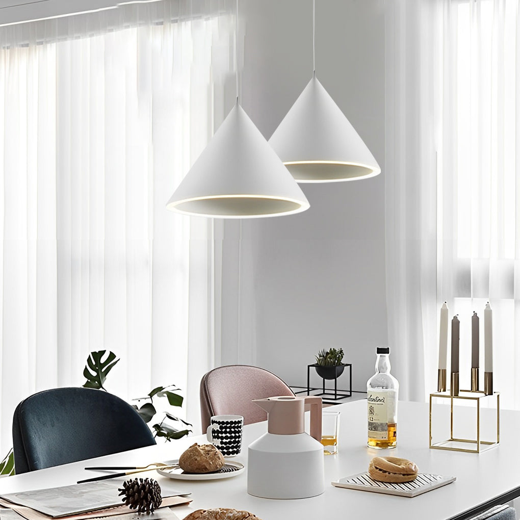 Minimalist Conical LED Pendant Light Modern Nordic Kitchen Island