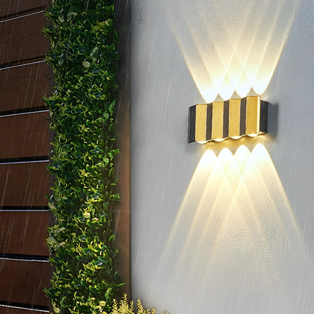 Modern LED Up Down Wall Light Aluminum Outdoor Waterproof IP65