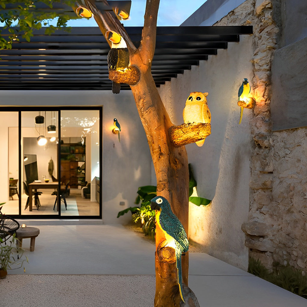 LED Animal Sculpture Outdoor Light – Resin Garden Decor