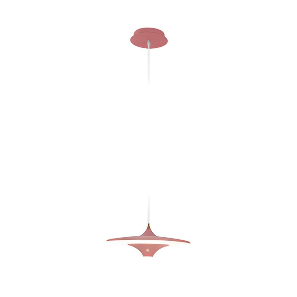 UFO Pendant Light Metal Spaceship Design LED 13.8" Modern Minimal