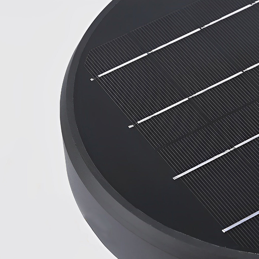Modern Solar Fence Post Cap Light - Waterproof Aluminum Outdoor