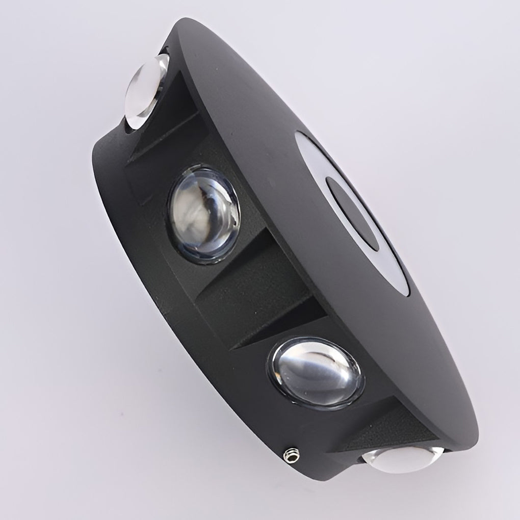 Modern Black Aluminum LED Wall Sconce Waterproof IP65