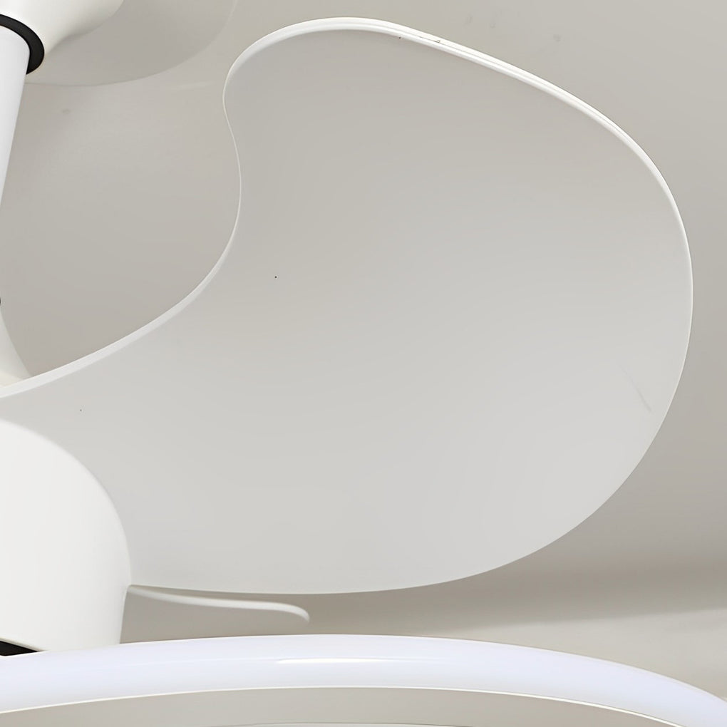 Modern Bladeless Ceiling Fan with LED Light & Remote Control
