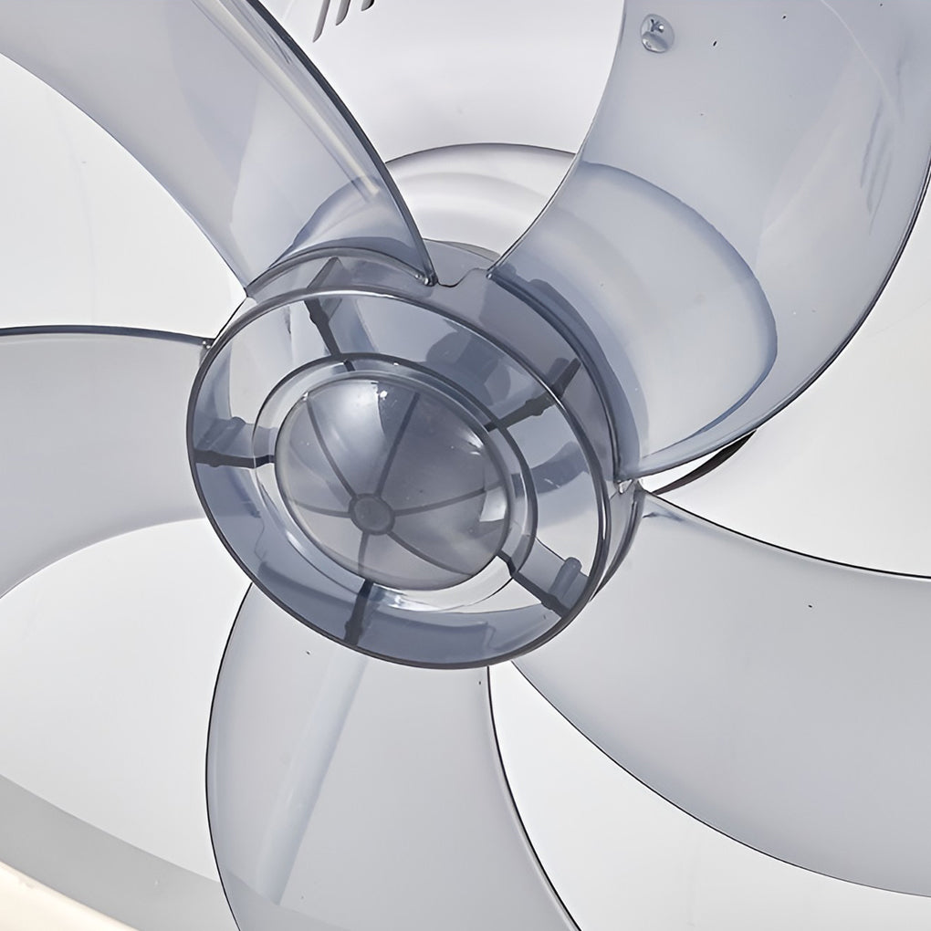 Modern Ceiling Fan Light with Stepless Dimming & Remote Control