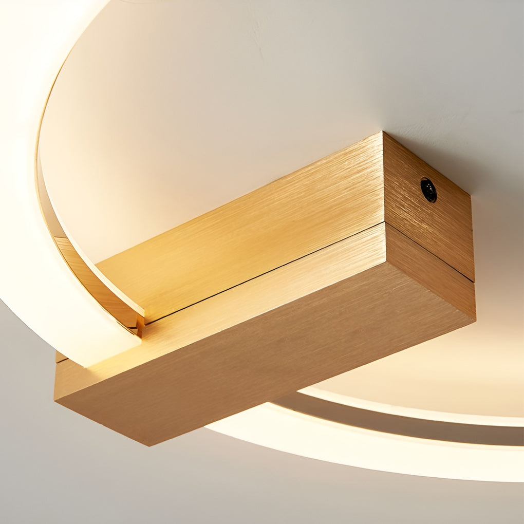 Modern Dimmable LED Circle Wall Sconce with Remote Control