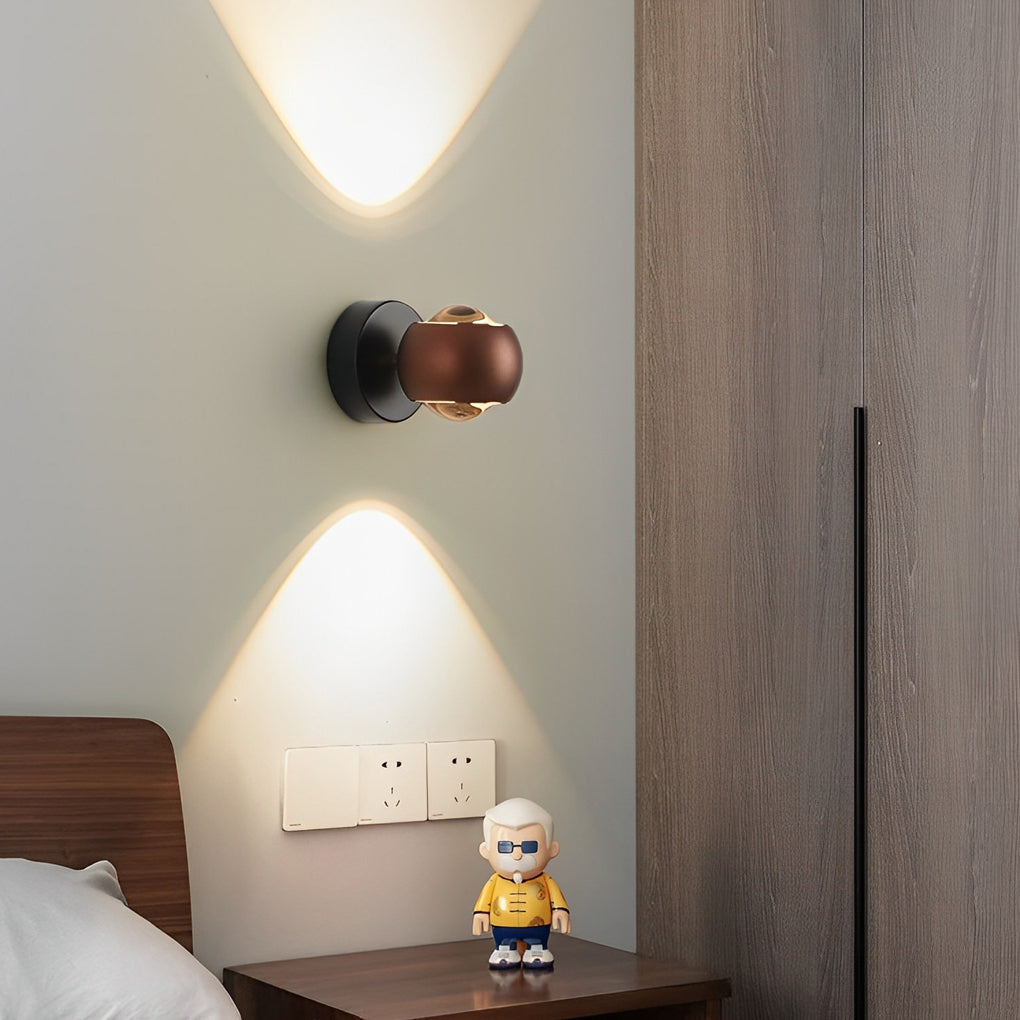 Modern Up Down LED Wall Sconce Aluminum Glass Wall Washer Light