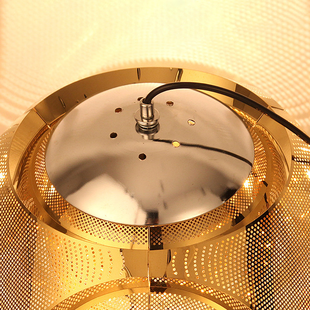 Irregular Circular Stainless Steel Pendant Light