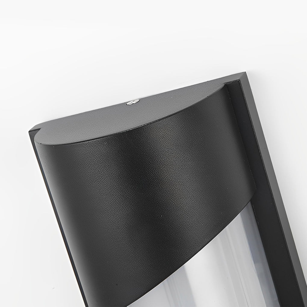Modern LED Outdoor Wall Lamp - Black Aluminum Waterproof IP55
