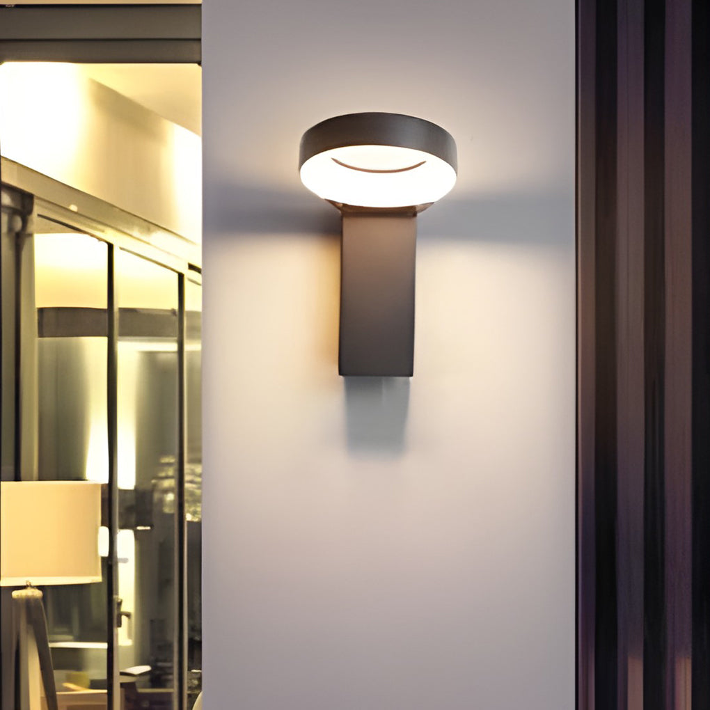 18W LED Ring Outdoor Wall & Path Lamp - Modern Landscape Lighting