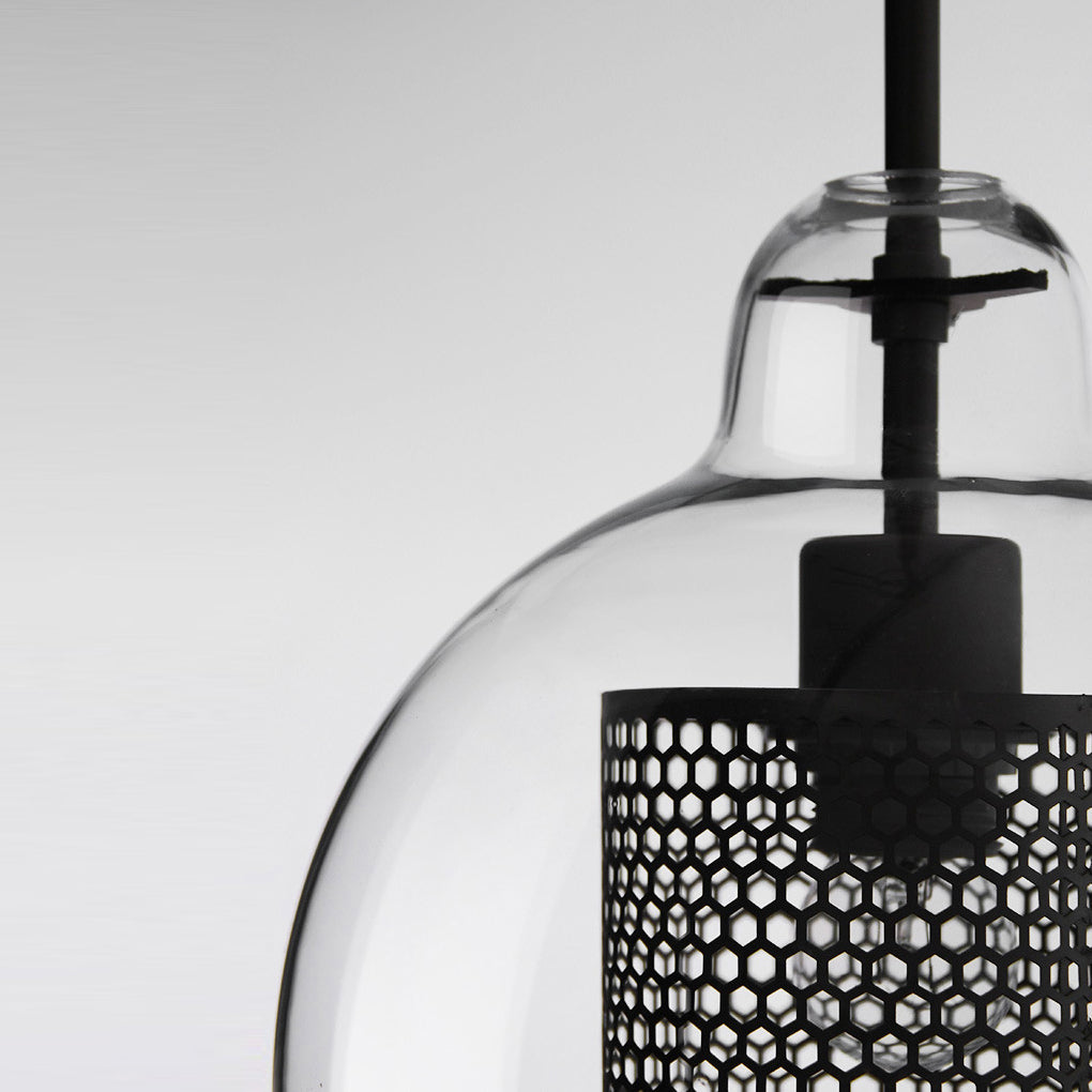 Modern Glass LED Pendant Light Industrial Kitchen Island Ceiling