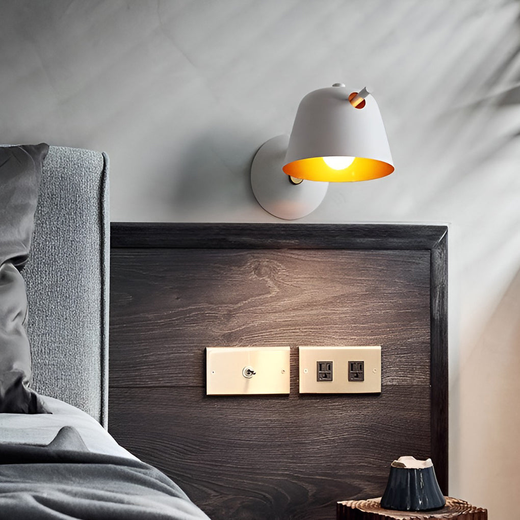 Modern Matte Metal Wall Sconce - Nordic Hat Design Lighting