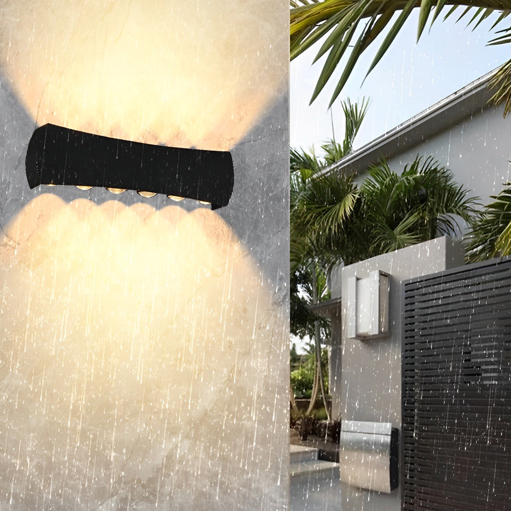 Modern Aluminum LED Outdoor Wall Light Waterproof Up Down