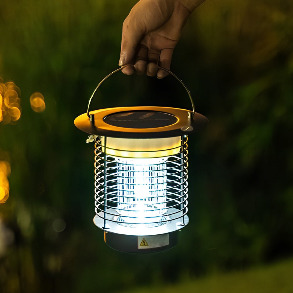 Solar Mosquito Killer Lamp Outdoor Garden Light LED Stainless Steel